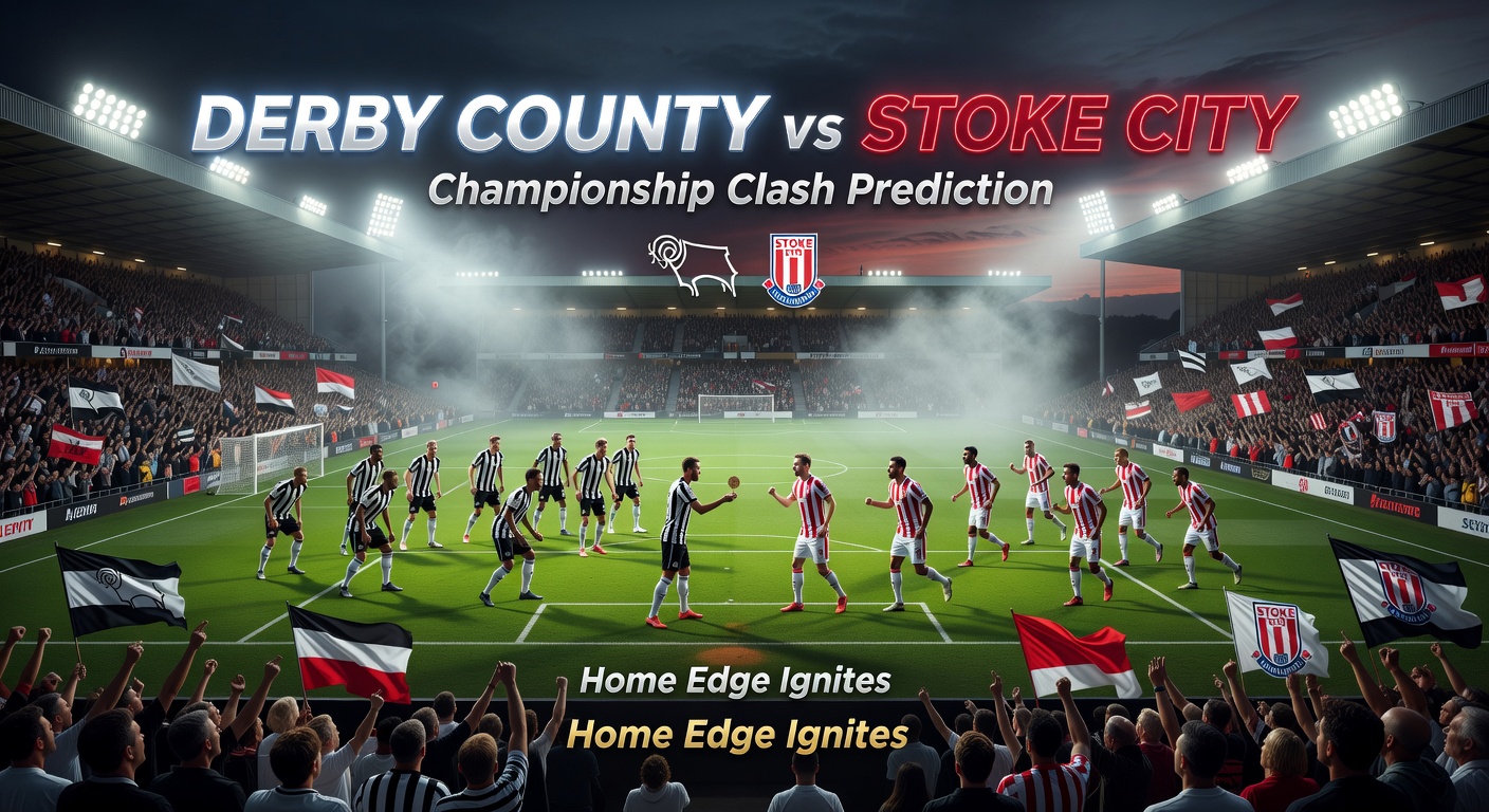 Derby vs Stoke City Pronóstico / Prediction