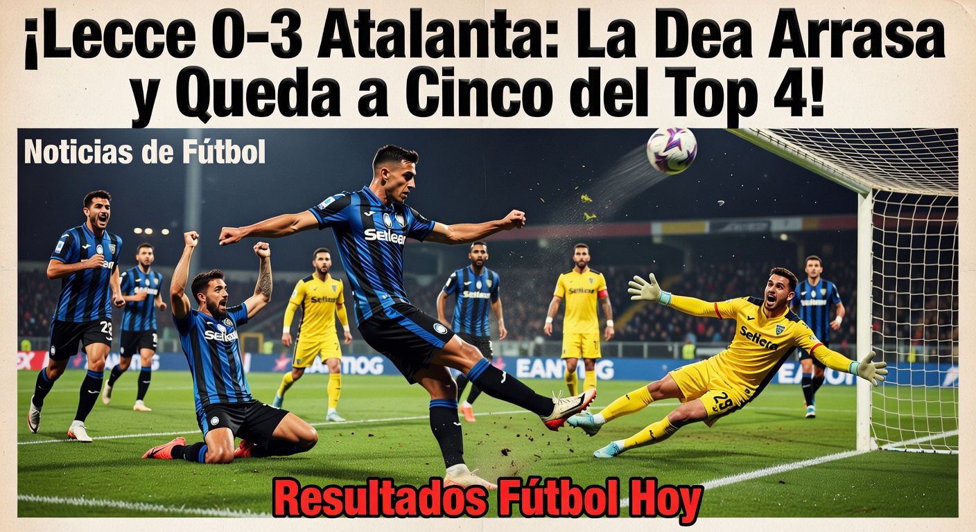 Atalanta thrash Lecce 3-0 in Serie A