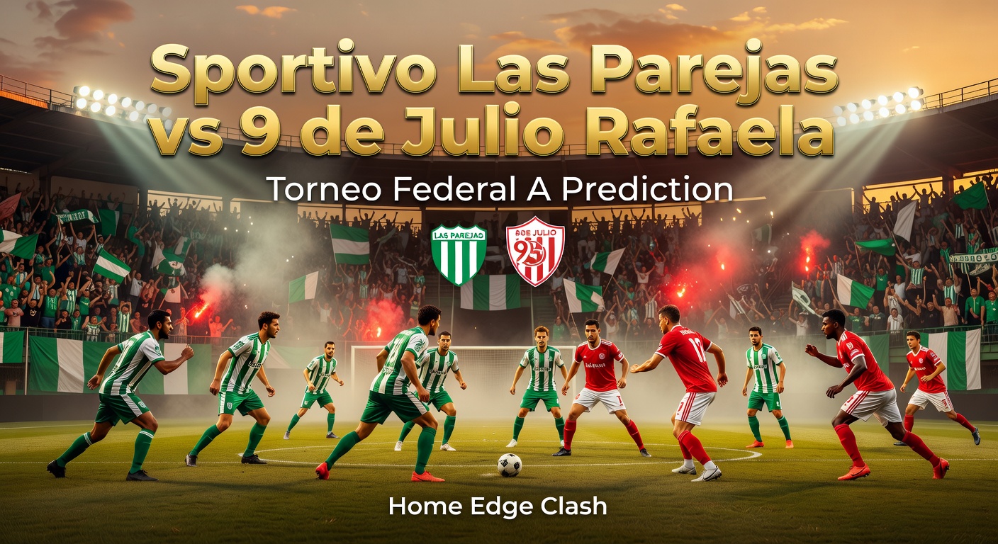Sportivo Las Parejas vs 9 de Julio Rafaela Pronóstico / Prediction