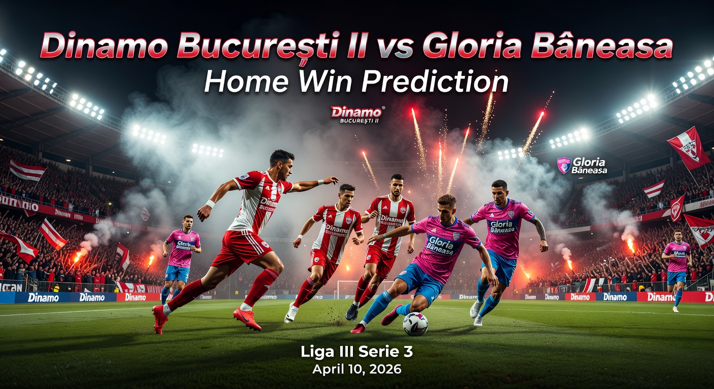 Dinamo Bucureşti II vs Gloria Băneasa Pronóstico / Prediction
