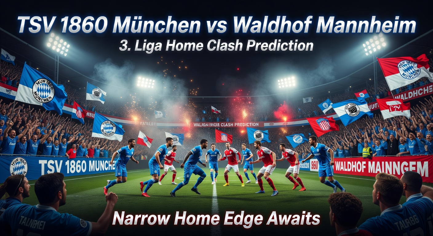 TSV 1860 München vs Waldhof Mannheim Pronóstico / Prediction