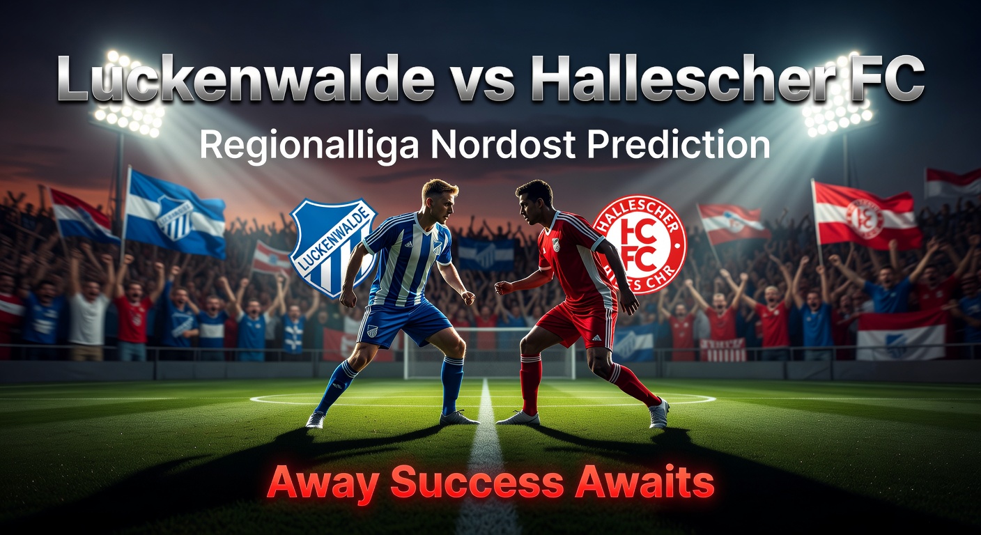 Luckenwalde vs Hallescher FC Pronóstico / Prediction
