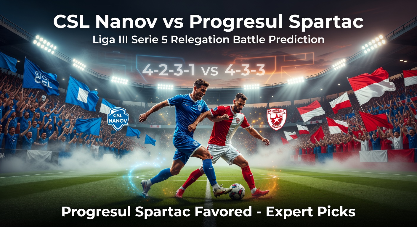 CSL Nanov vs Progresul Spartac Pronóstico / Prediction