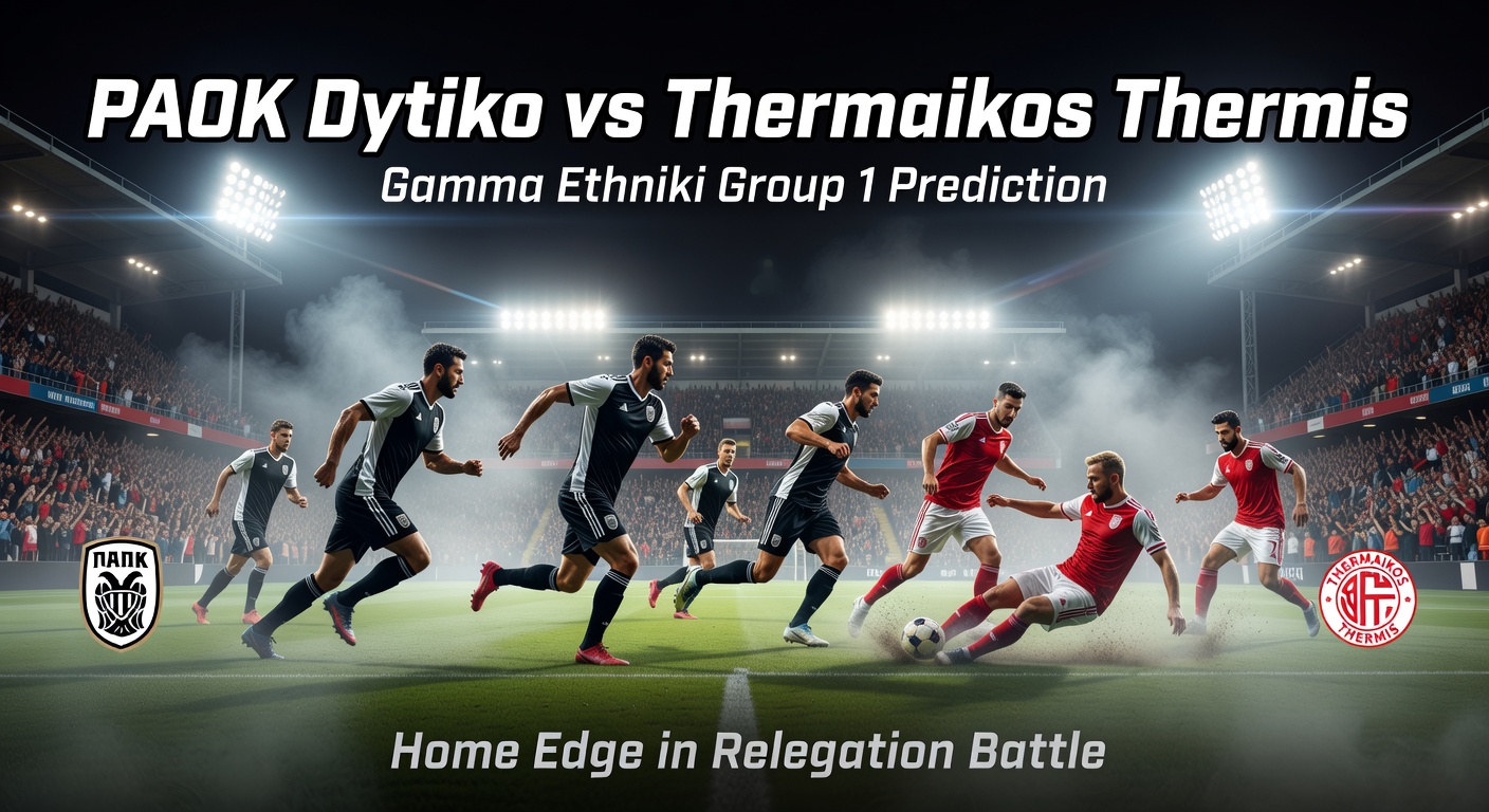 PAOK Dytiko vs Thermaikos Thermis Pronóstico / Prediction