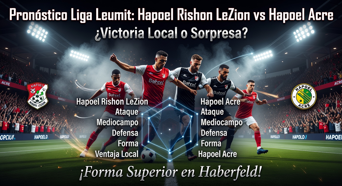 Hapoel Rishon LeZion vs Hapoel Acre Pronóstico / Prediction