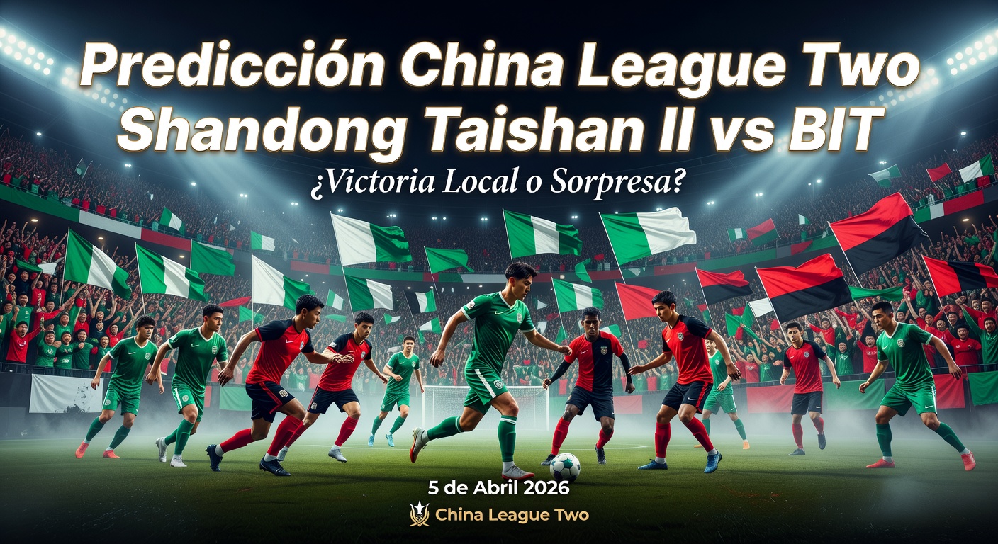 Shandong Taishan II vs BIT Pronóstico / Prediction