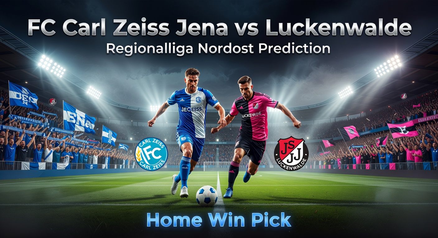 FC Carl Zeiss Jena vs Luckenwalde Pronóstico / Prediction