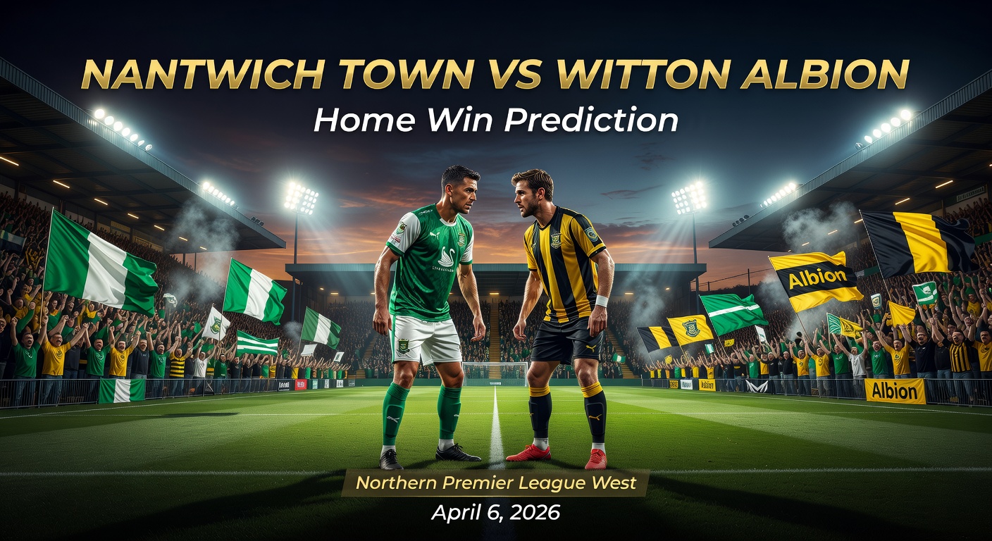 Nantwich Town vs Witton Albion Pronóstico / Prediction