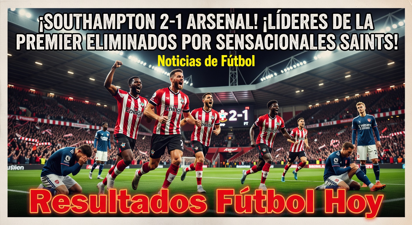 Southampton 2-1 Arsenal: Championship side stuns Premier League leaders in FA Cup quarter-final (Sky Sports, 3 hours ago)