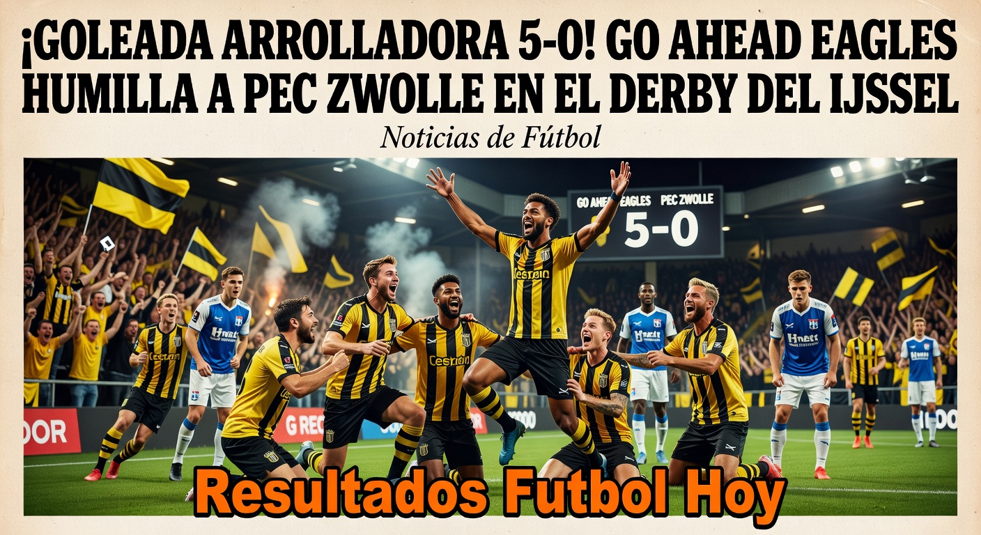 Go Ahead Eagles thrash PEC Zwolle 5-0 in Eredivisie