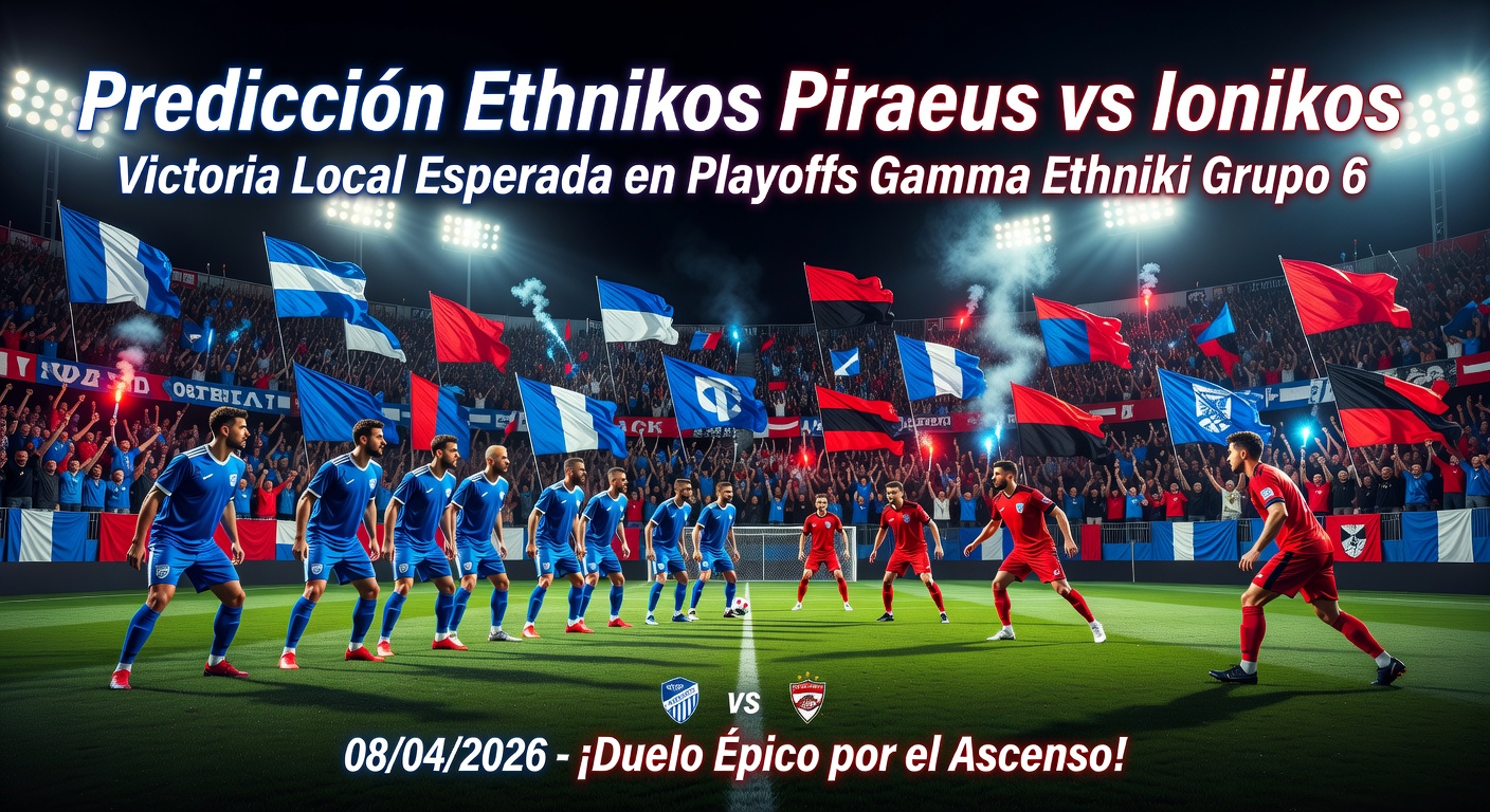 Ethnikos Piraeus vs Ionikos Pronóstico / Prediction