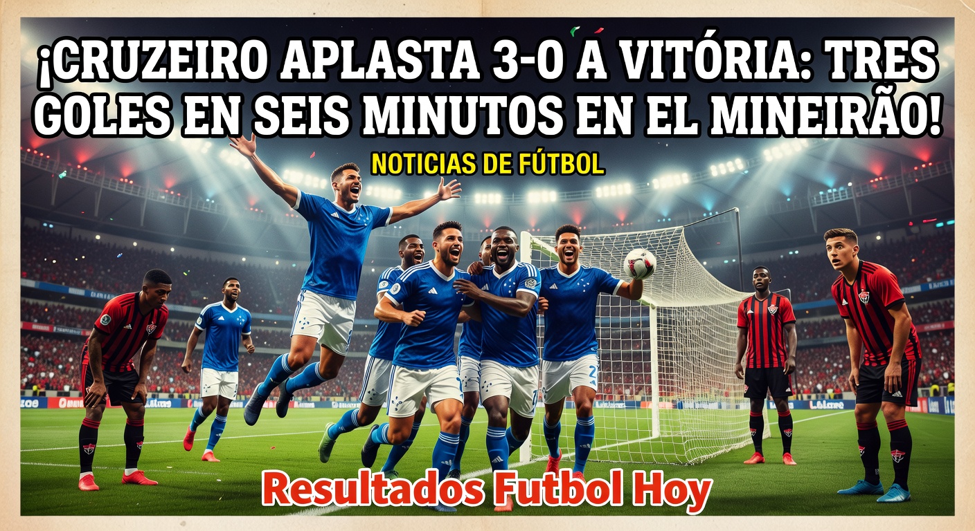Cruzeiro Crush Vitoria 3-0 in Serie A Clash