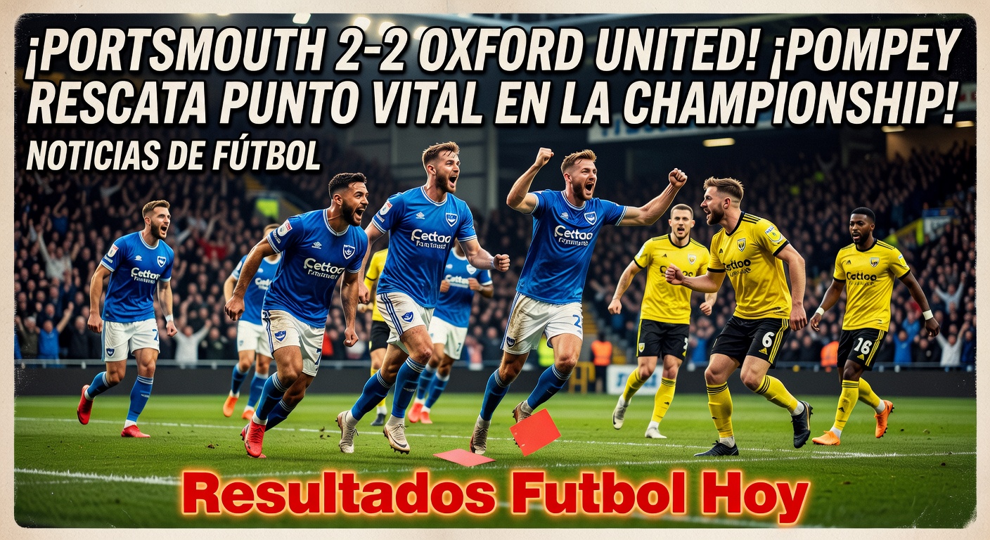 Portsmouth 2-2 Oxford United - Championship (BBC Sport, FT)