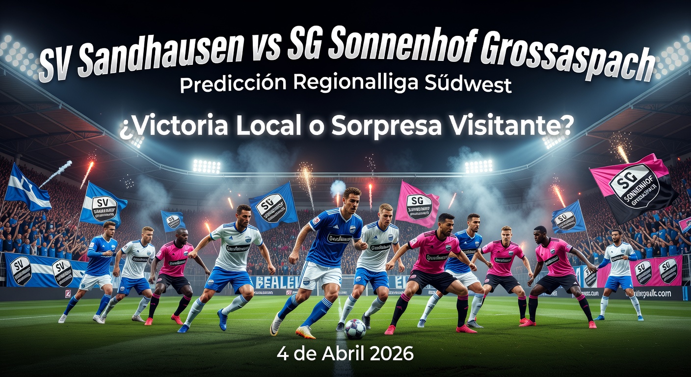SV Sandhausen vs SG Sonnenhof Grossaspach Pronóstico / Prediction