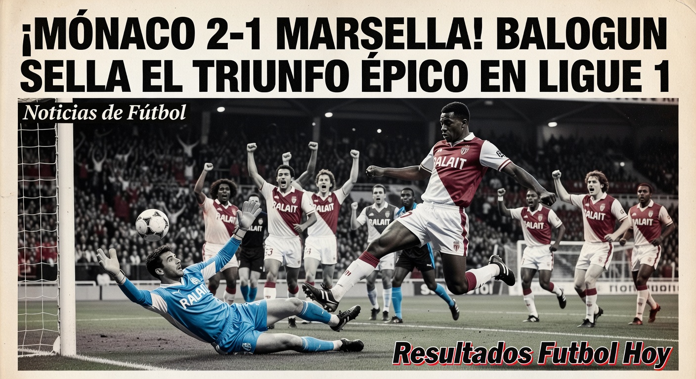 Monaco extend Ligue 1 win streak to seven with 2-1 victory over Marseille (Guardian)