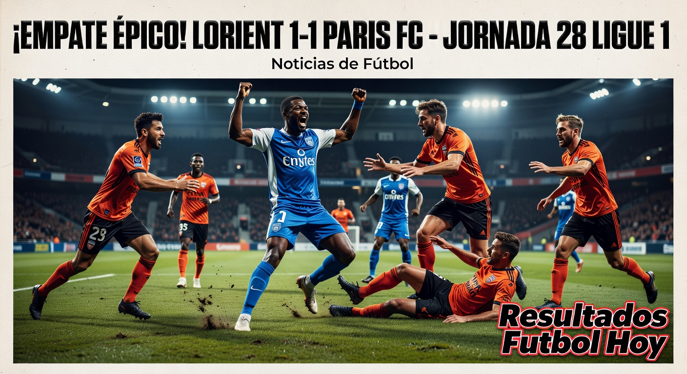 Paris FC and Lorient draw 1-1 in Ligue 1