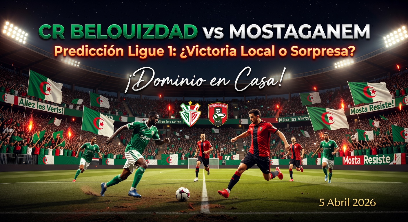 CR Belouizdad vs Mostaganem Pronóstico / Prediction