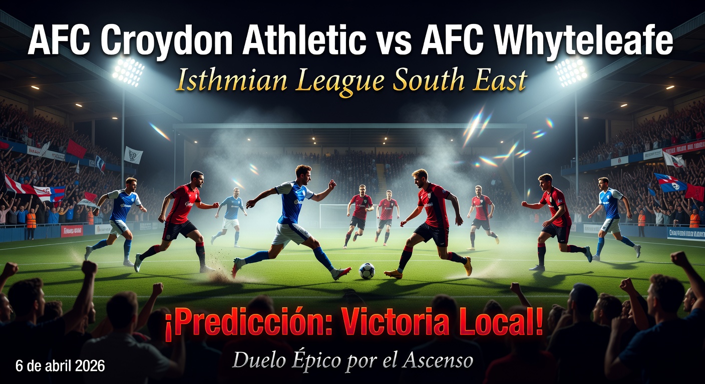 AFC Croydon Athletic vs AFC Whyteleafe Pronóstico / Prediction