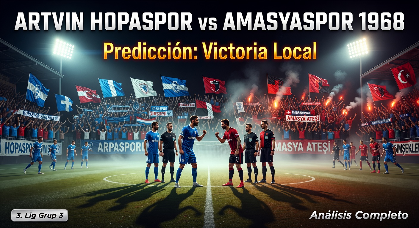 Artvin Hopaspor vs Amasyaspor 1968 Pronóstico / Prediction