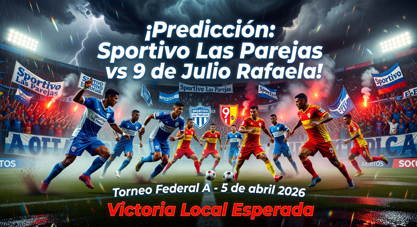 Sportivo Las Parejas vs 9 de Julio Rafaela Pronóstico / Prediction