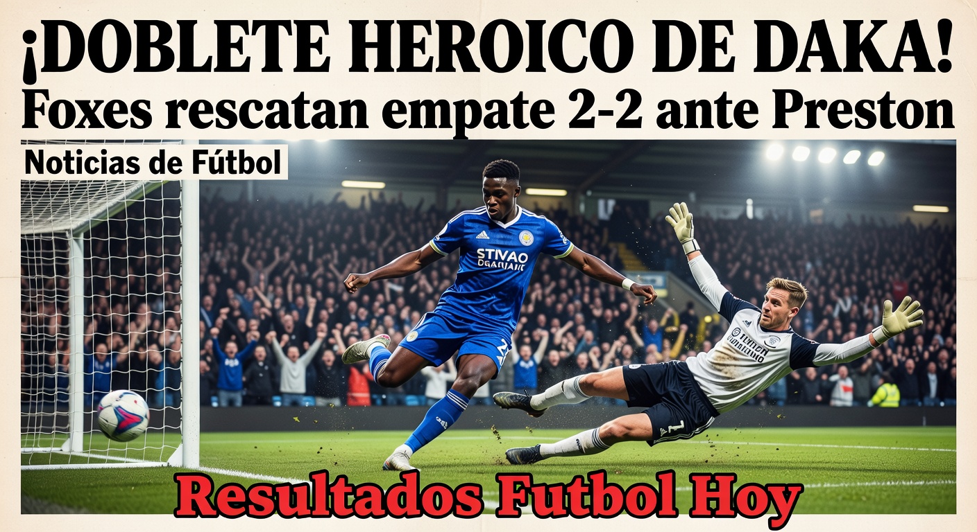 Leicester draws 2-2 with Preston, drops into relegation zone