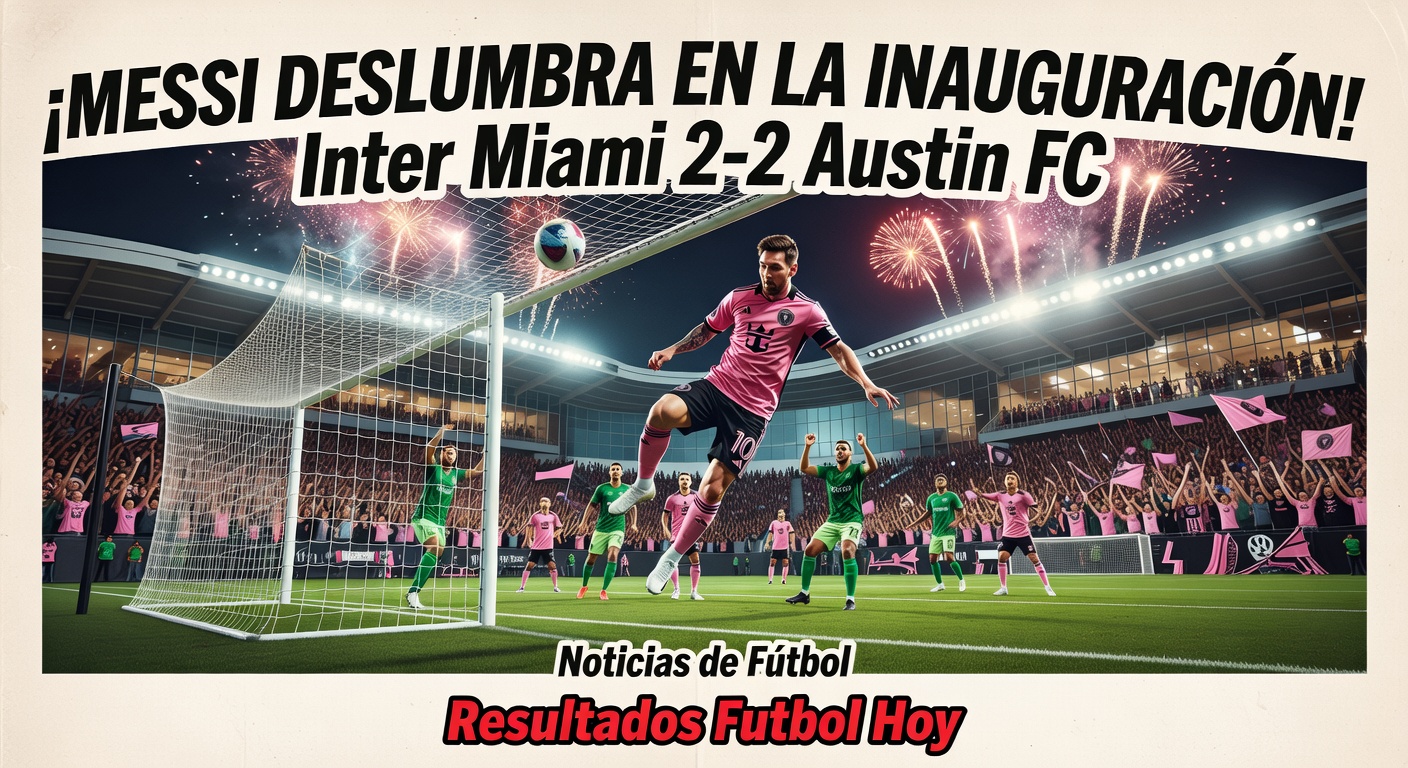Inter Miami 2-2 Austin FC MLS - Messi scores in new stadium opener