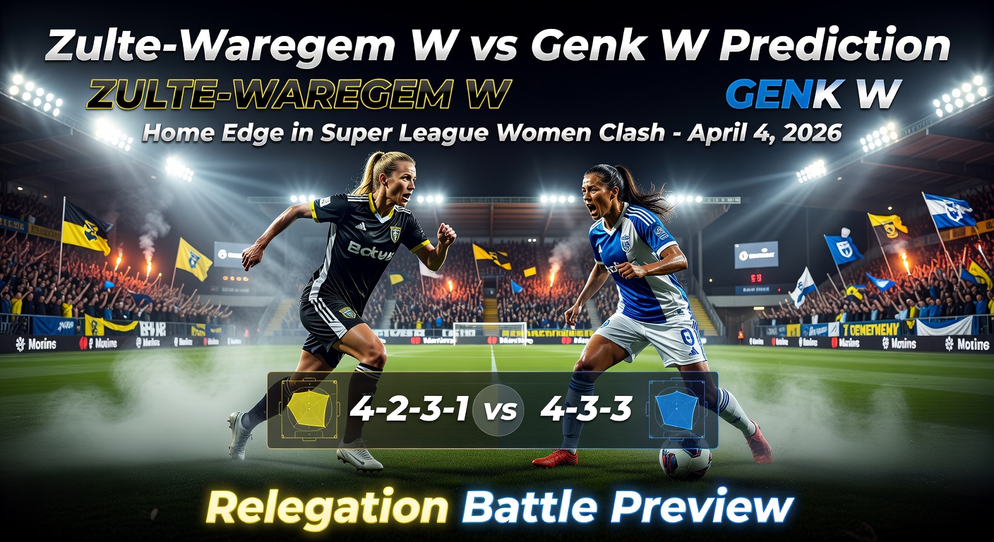 Zulte-Waregem W vs Genk W Pronóstico / Prediction
