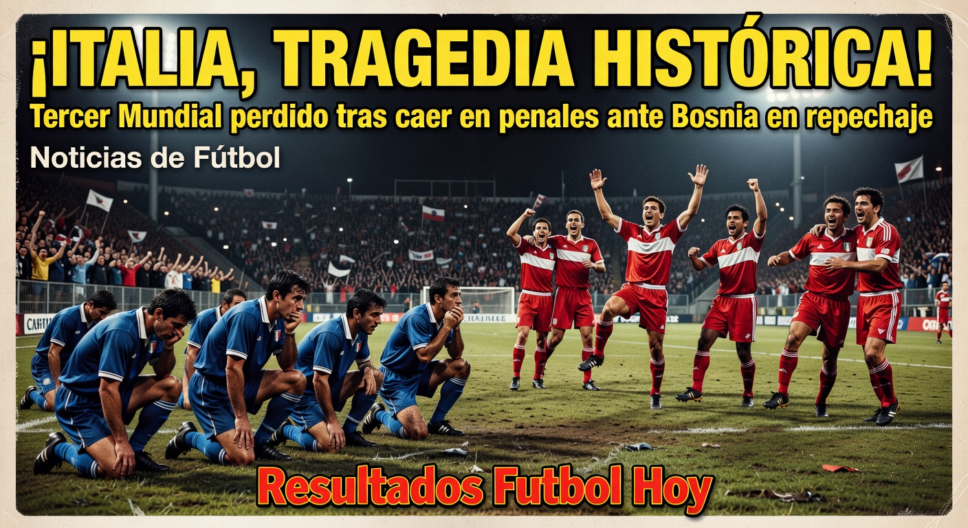 Italy miss out on 2026 World Cup after penalty defeat to Bosnia and Herzegovina