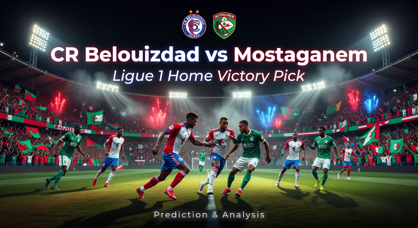 CR Belouizdad vs Mostaganem Pronóstico / Prediction