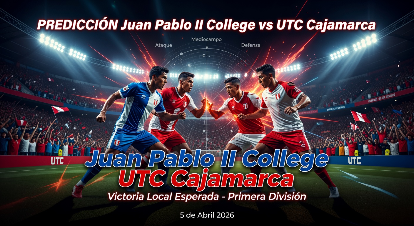Juan Pablo II College vs UTC Cajamarca Pronóstico / Prediction