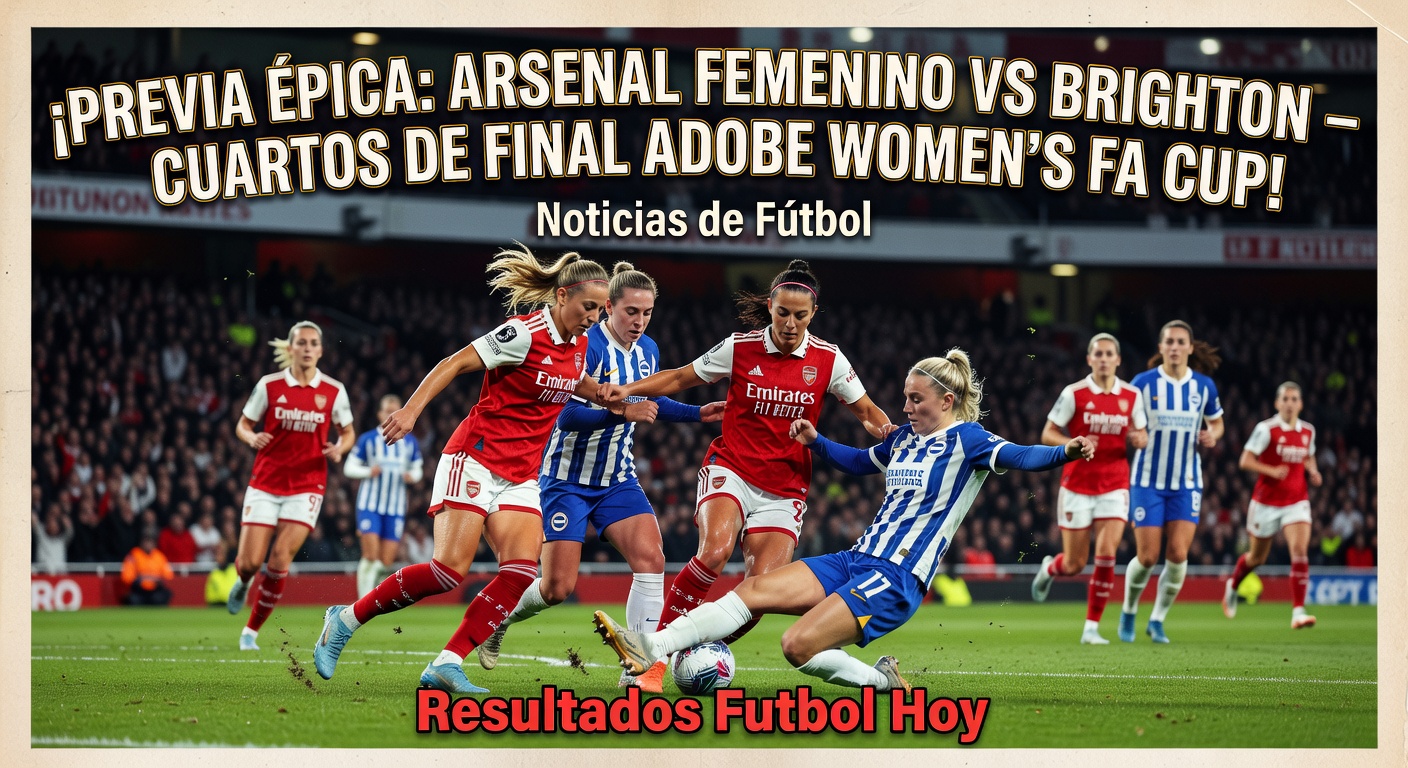 Women's FA Cup QF: Arsenal vs Brighton at 13:00 (BBC)