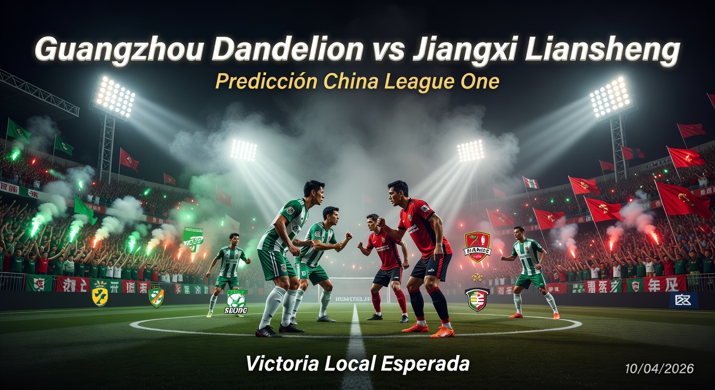 Guangzhou Dandelion vs Jiangxi Liansheng Pronóstico / Prediction