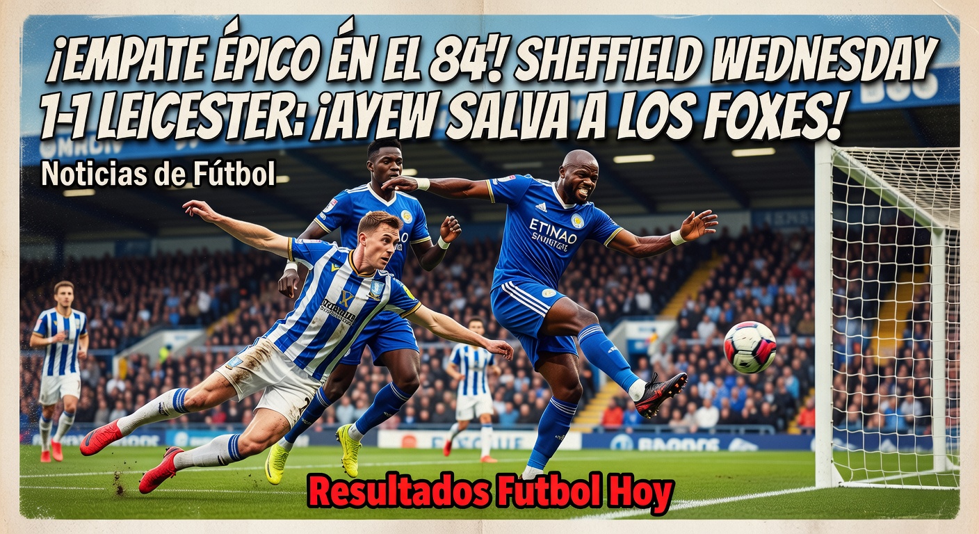 Leicester rescue late draw at Sheffield Wednesday