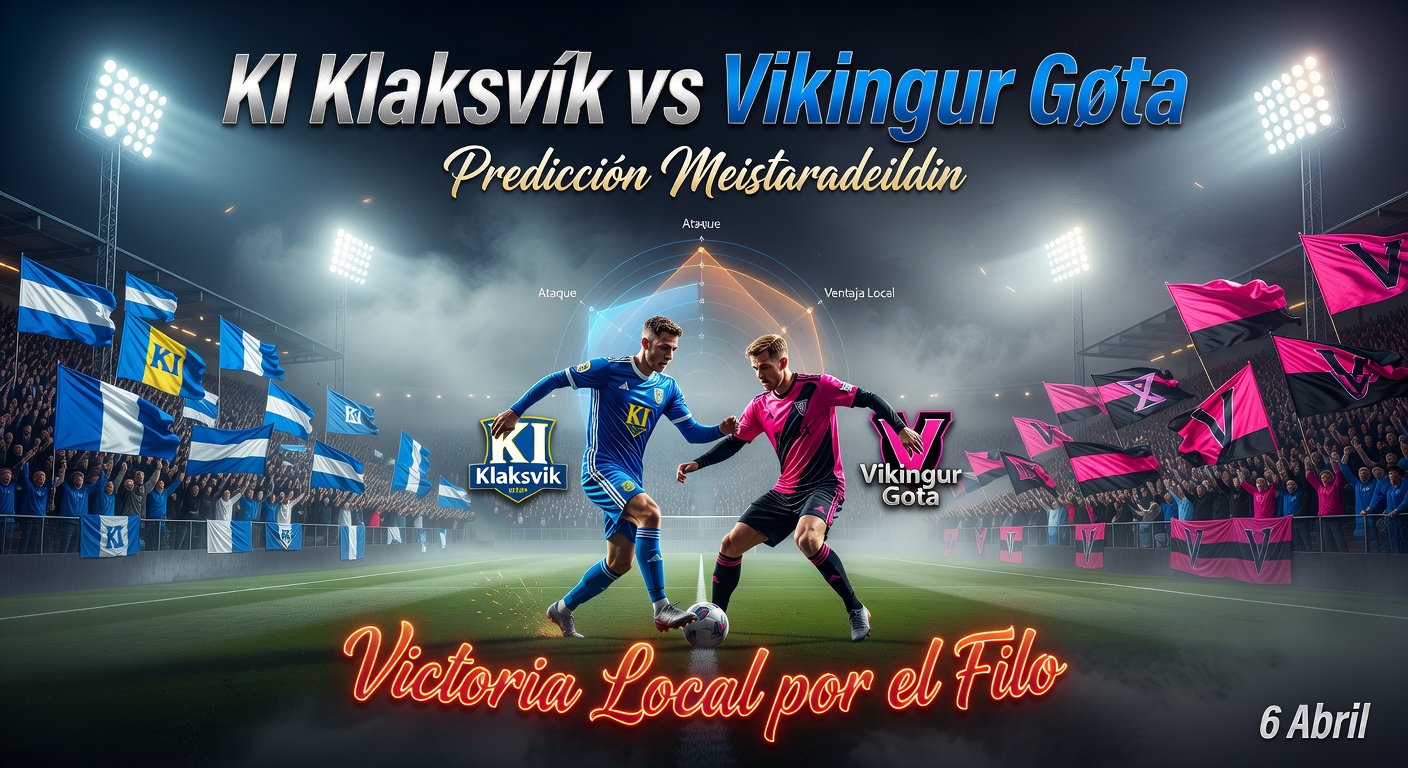 KI Klaksvik vs Vikingur Gota Pronóstico / Prediction