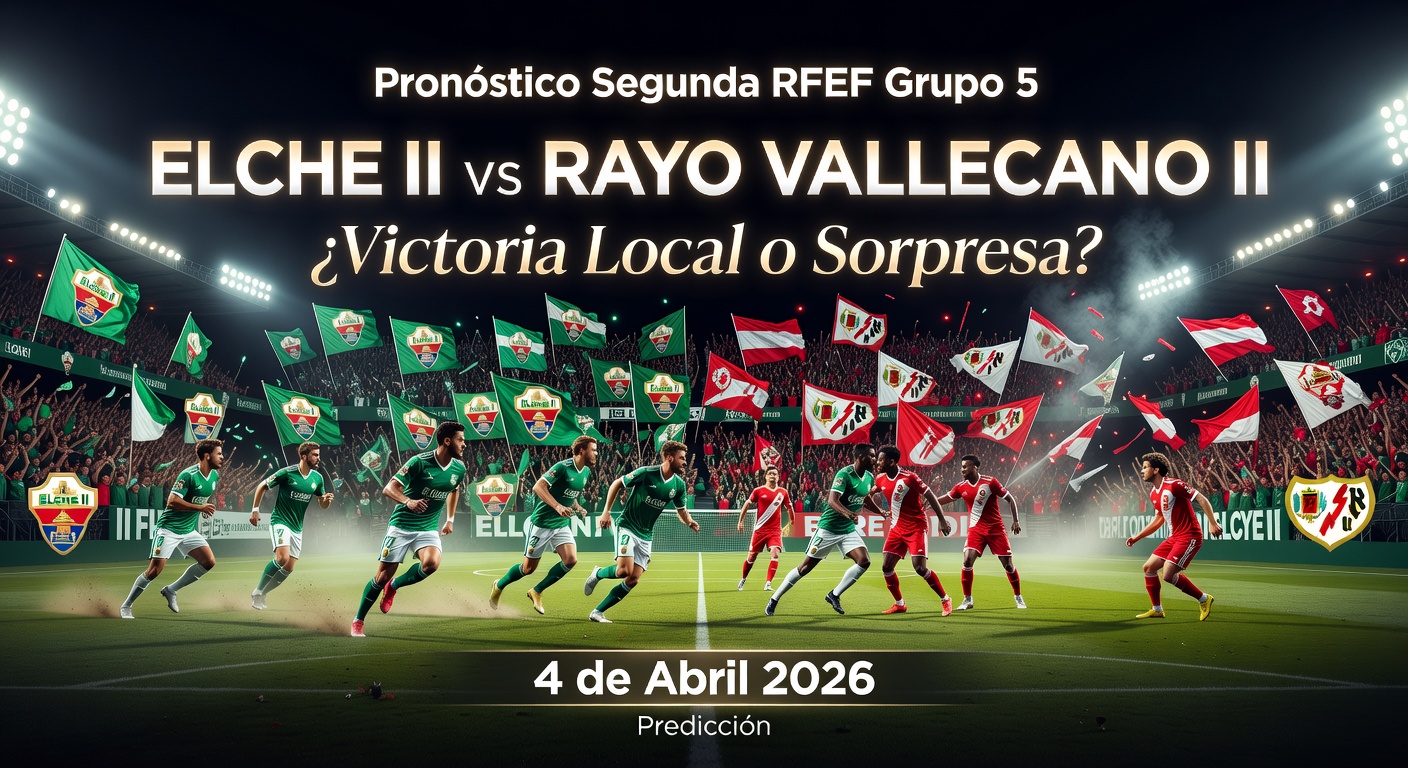 Elche II vs Rayo Vallecano II Pronóstico / Prediction
