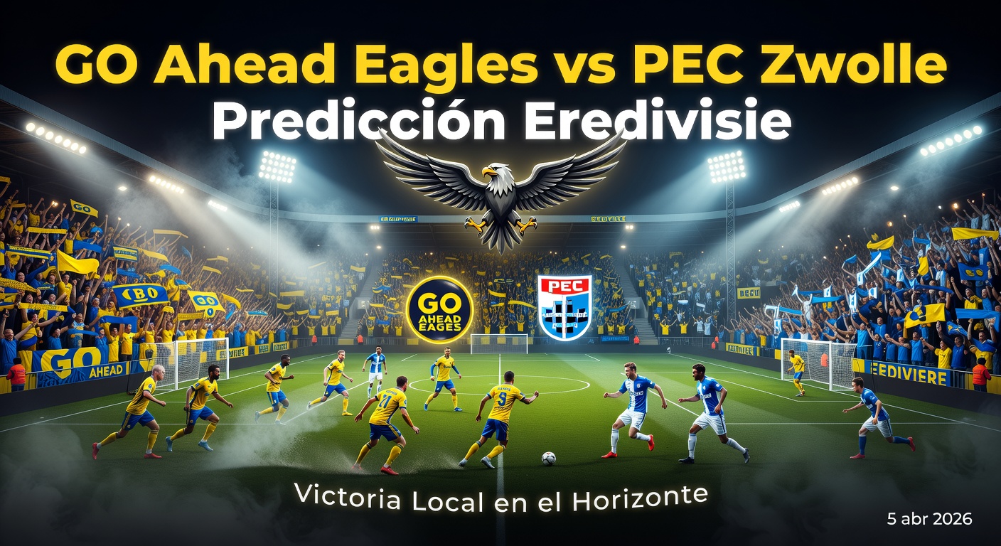 GO Ahead Eagles vs PEC Zwolle Pronóstico / Prediction