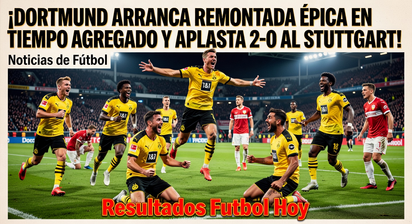 Borussia Dortmund 2-0 Stuttgart: Late Goals Secure Win (Flashscore, 1 hour ago)