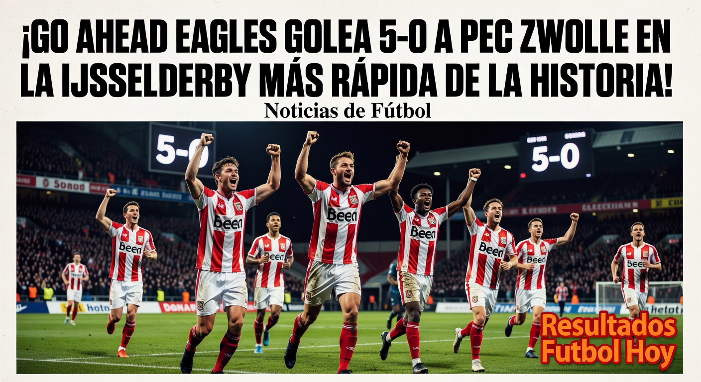 Go Ahead Eagles 5-0 PEC Zwolle (FT) Eredivisie