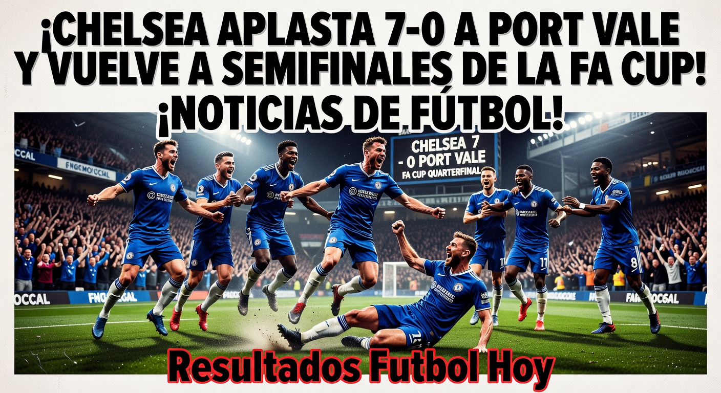 Chelsea 7-0 Port Vale (FA Cup QF) (ESPN, Apr 5)