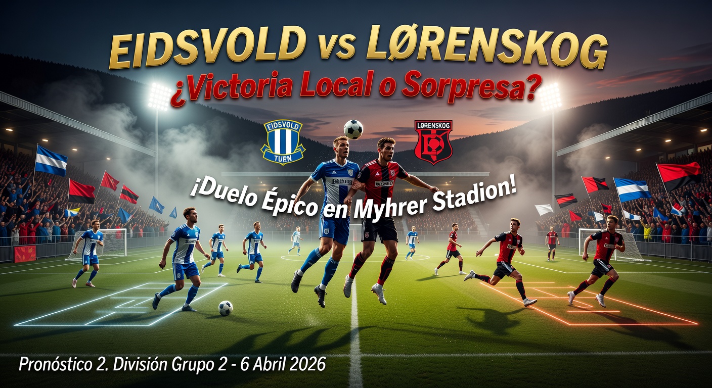 Eidsvold vs Lørenskog Pronóstico / Prediction