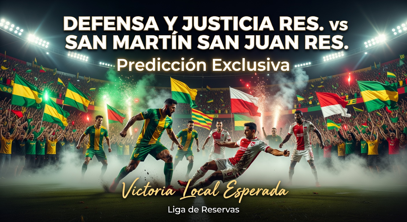 Defensa y Justicia Res. vs San Martín San Juan Res. Pronóstico / Prediction
