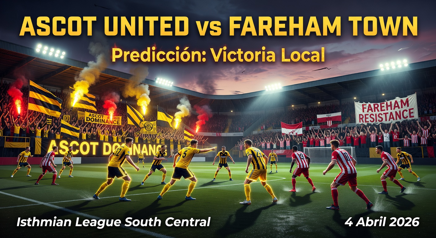 Ascot United vs Fareham Town Pronóstico / Prediction