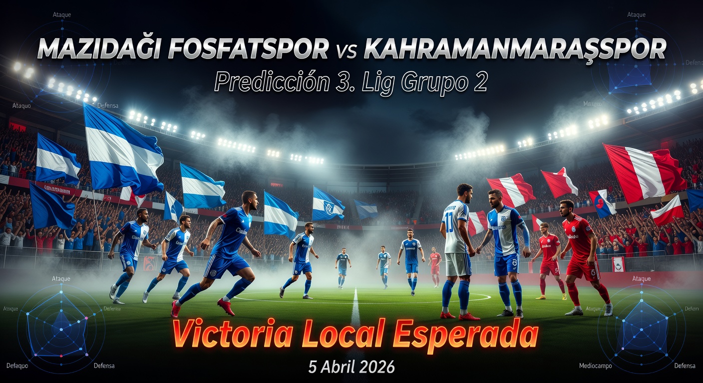 Mazıdağı Fosfatspor vs Kahramanmaraşspor Pronóstico / Prediction