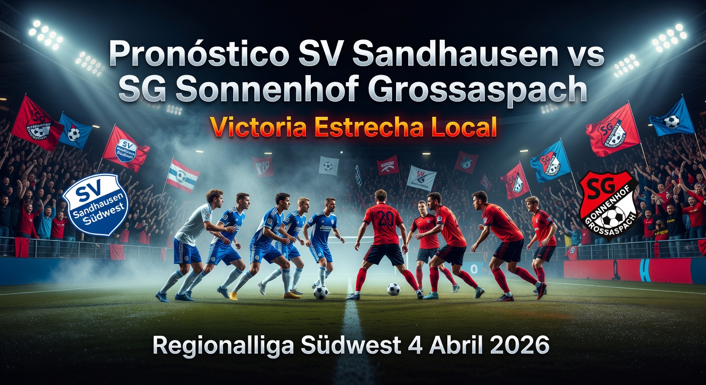 SV Sandhausen vs SG Sonnenhof Grossaspach Pronóstico / Prediction