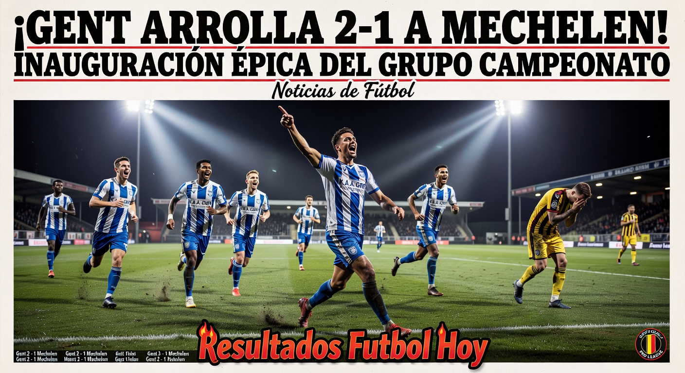 Gent vs Mechelen Belgian Pro League (BBC Sport)