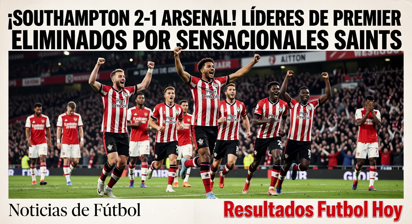 Southampton 2-1 Arsenal: Saints stun Gunners in FA Cup quarter-final (The Athletic)