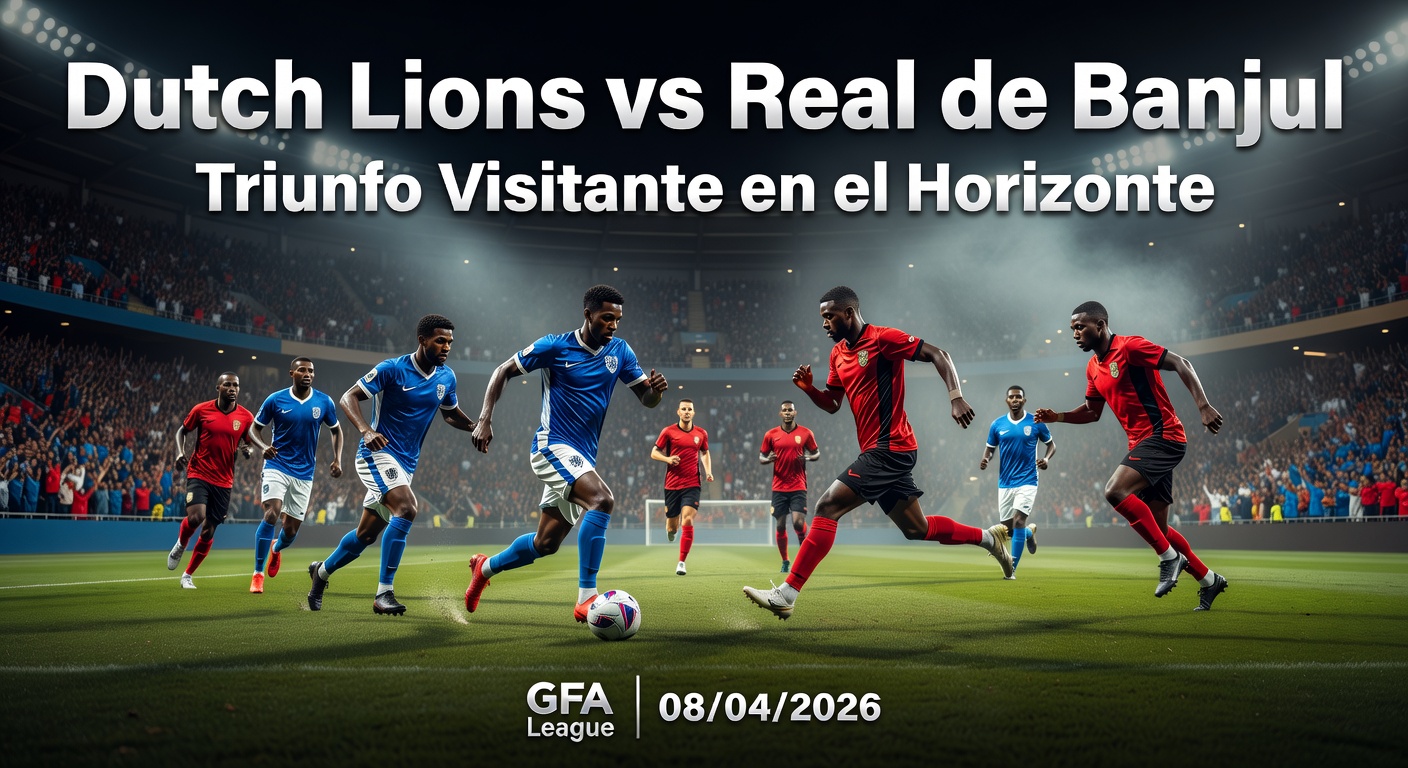 Dutch Lions vs Real de Banjul Pronóstico / Prediction