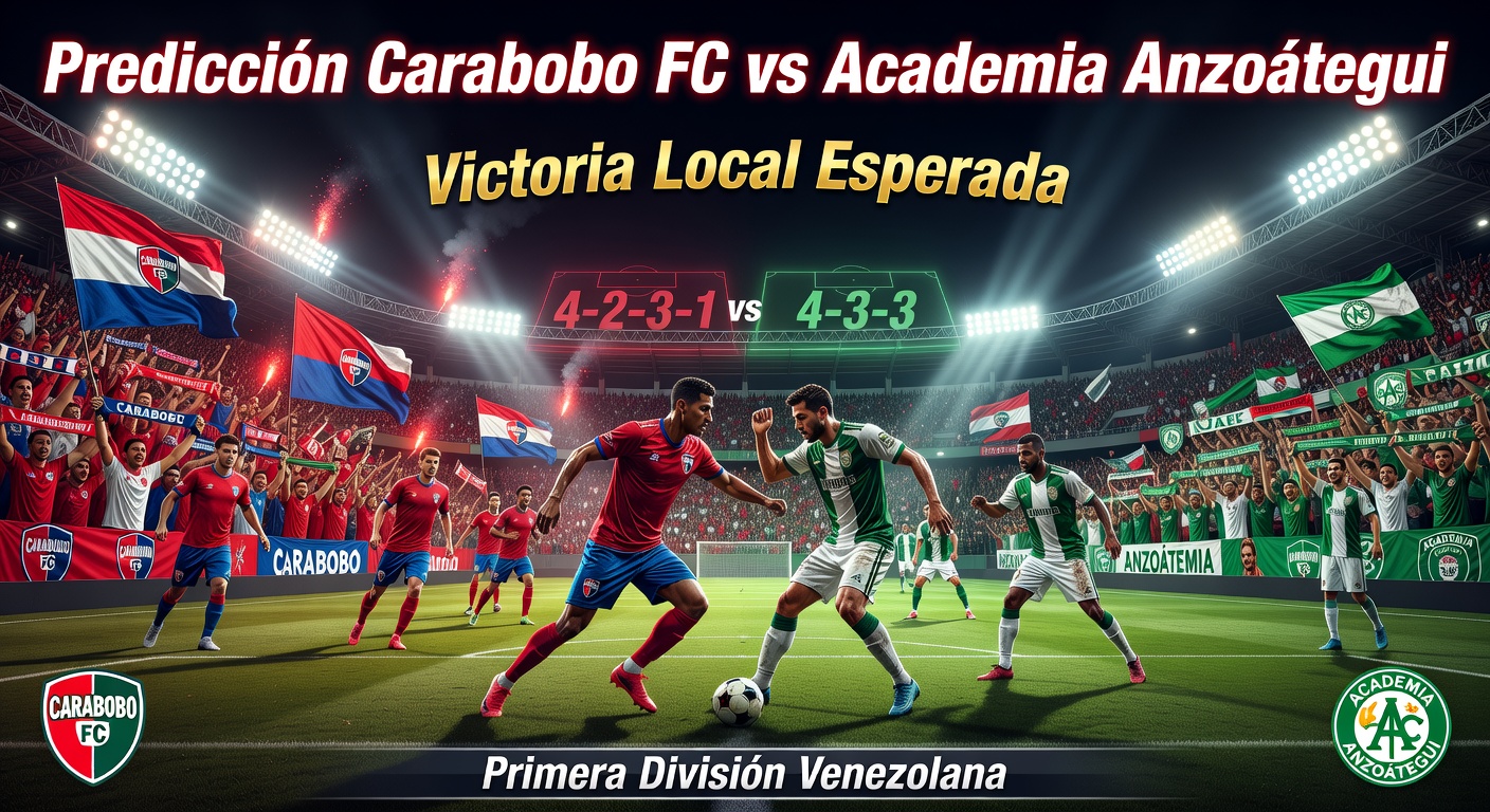 Carabobo FC vs Academia Anzoátegui Pronóstico / Prediction