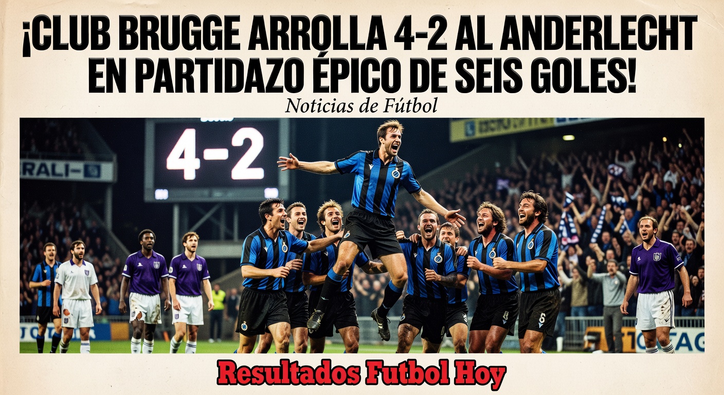 Club Brugge 4-2 Anderlecht in Belgian Jupiler Pro League Derby (BBC Sport)