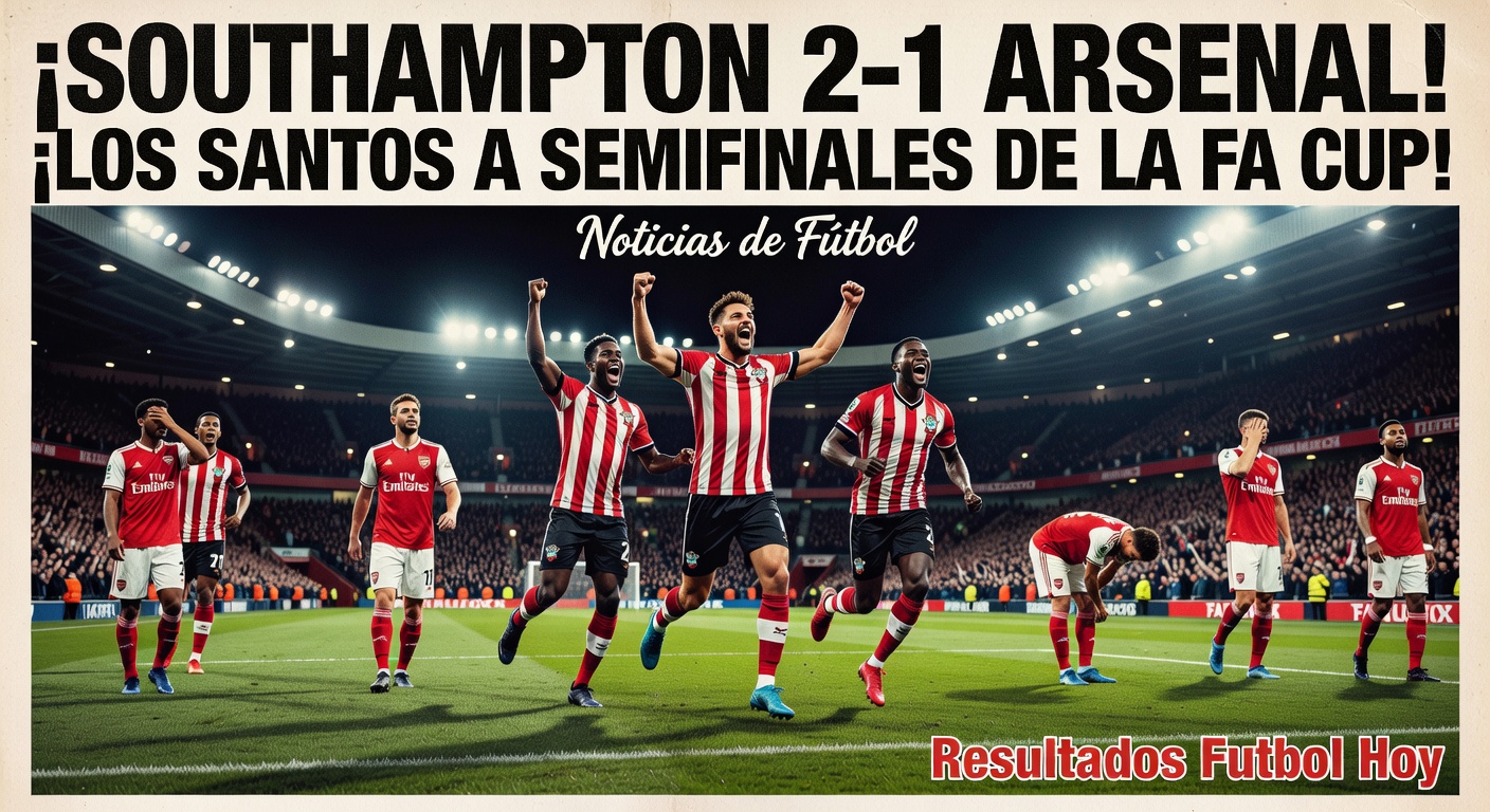 Southampton Shock Arsenal 2-1 in Premier League Clash (Arsenal.com, 2 hours ago)